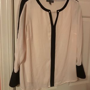 Champagne pink dress blouse